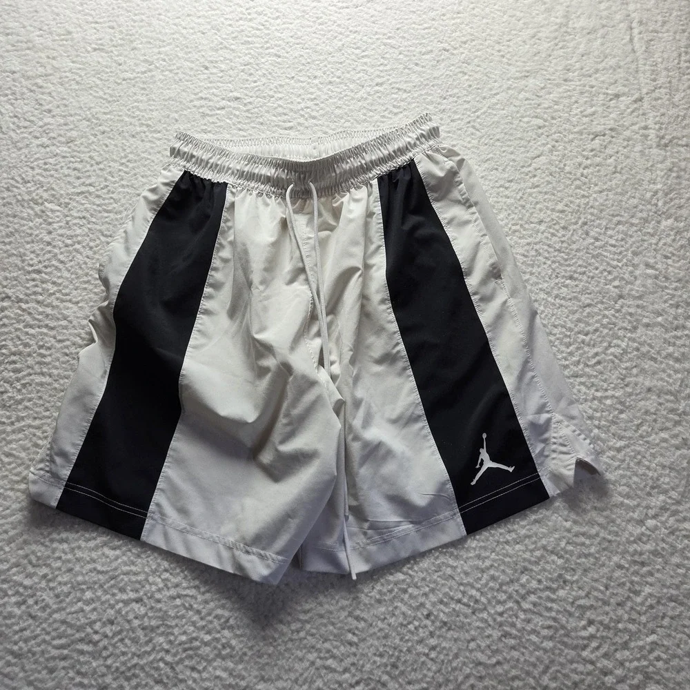 Jordan Mens Dri-FIT Basketball Shorts White Black Jumpman Logo XL Athletic
